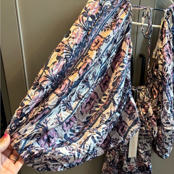 NWT MINKPINK Floral Swim Cover-Up sz S - Picture 3 of 6